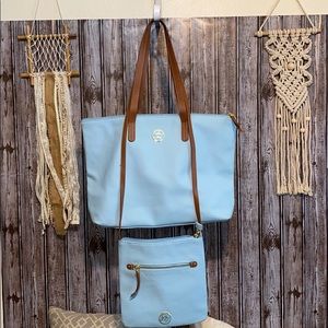 Shoulder bag with matching crossbody purse